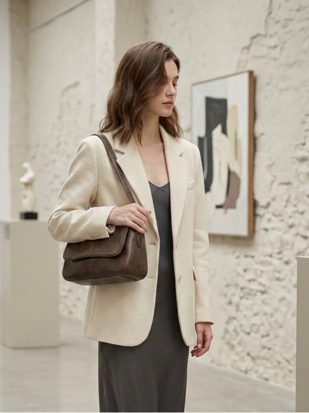 Classic Structured Leather Y2K Bag